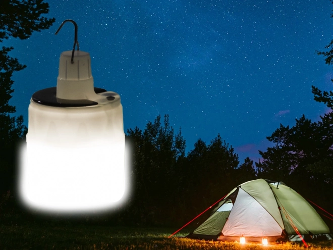 Zonne-energie lamp voor wandelen en kamperen