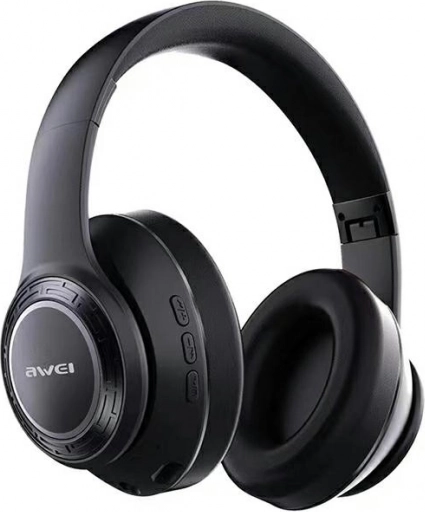 AWEI draadloze gaming-hoofdtelefoon bluetooth met rgb-verlichting zwart