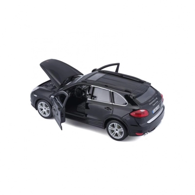 Metalen model Porsche Cayenne Turbo zwart 1/24