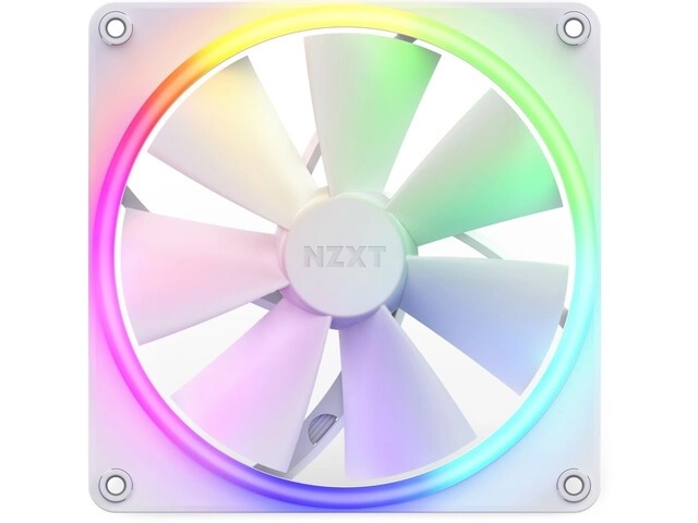 Witte RGB-ventilator 140mm NZXT F140