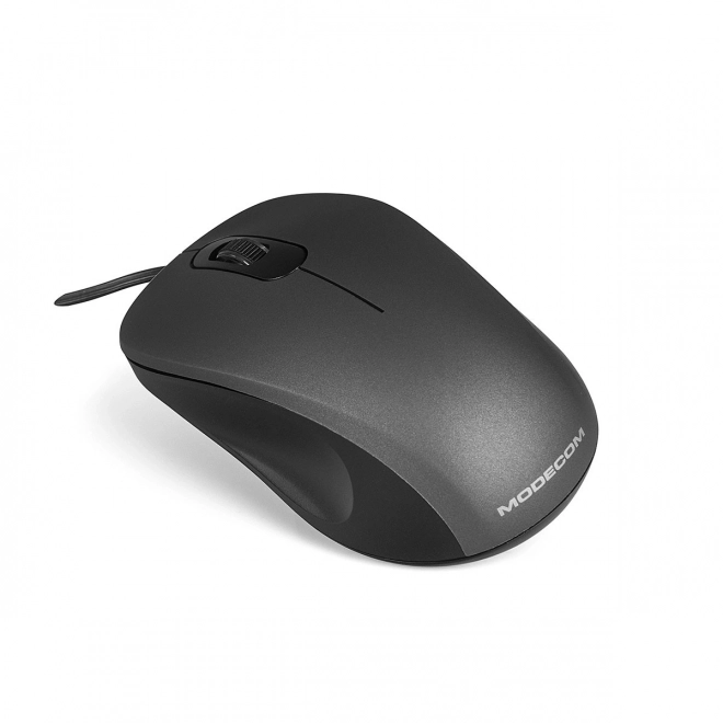 MODECOM MC-M10S stille zwarte bedrade optische muis