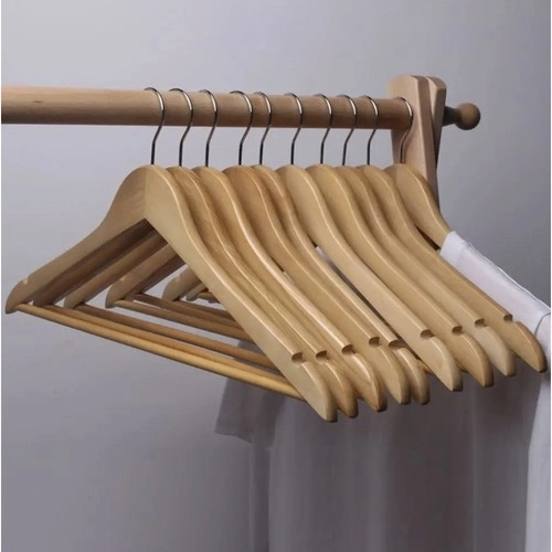 Kledinghanger 10 stuks - houten Ruhhy 24492