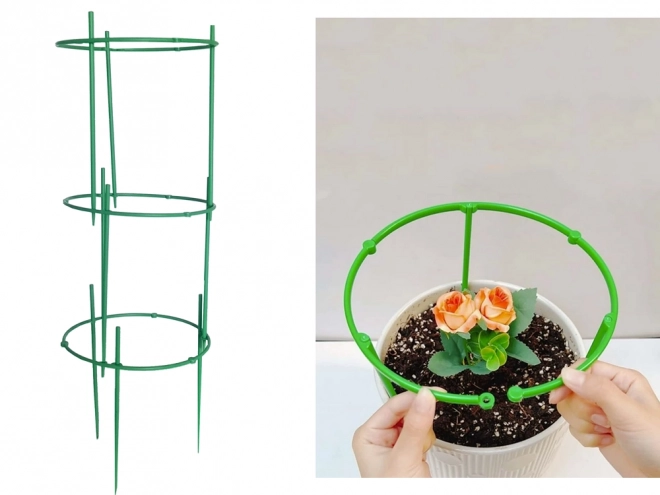 Ronde steunen voor het kweken van planten in potten