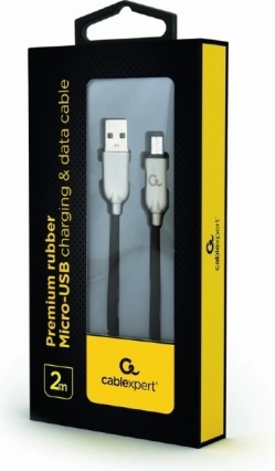 Micro-USB-kabel 2 m zwart
