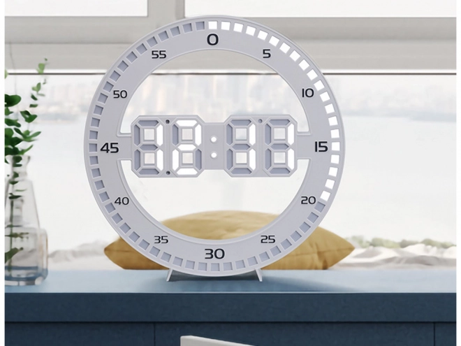 LED digitale wekker met thermometer en alarm
