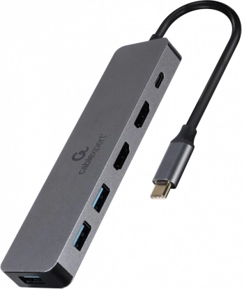 USB-C adapter USB-C hub PD HDMI x2 USB 3.0x3