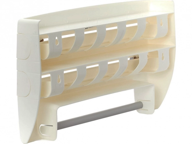 Dispenser voor folies en papieren handdoeken 4-in-1