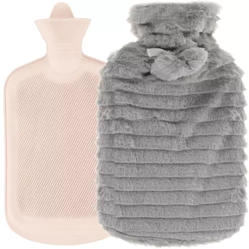 Rubberen warmwaterkruik in hoes 2000ml Ruhhy 19806