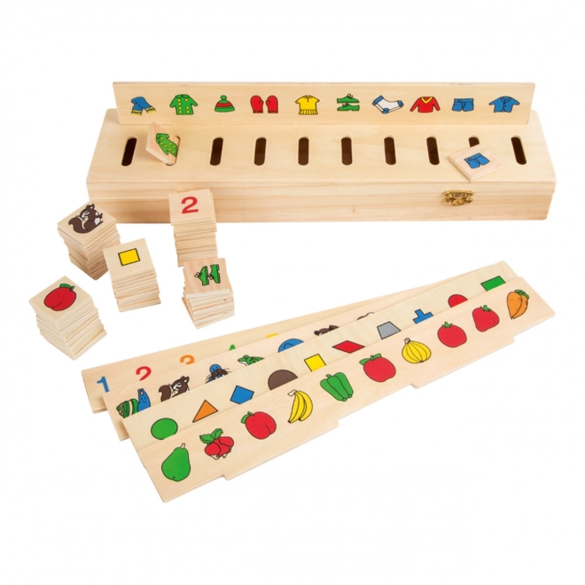 Houten motorische sorteerdoos Small Foot