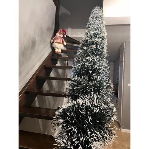 Kerstkrans met sneeuwimitatie 6 m Ruhhy 22310