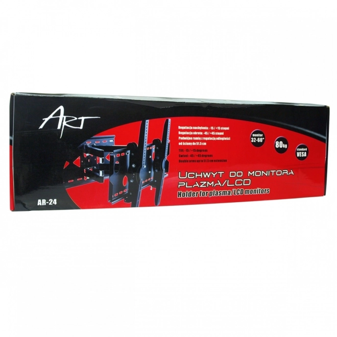 Muurbeugel voor TV 32-100 inch, zwart metaal, draagvermogen 100 kg