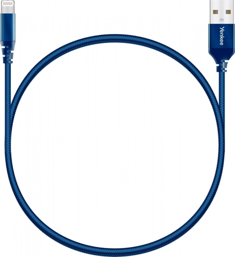 Gevlochten USB–Lightning-kabel 1 m met APPLE MFi‑certificering
