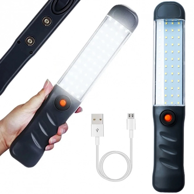 Krachtige werkplaatslamp met magneet en haak