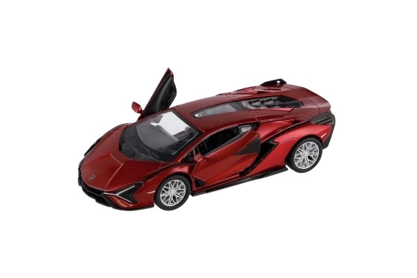 Modelautootje Lamborghini Sián FKP 37 terugtrekmechanisme