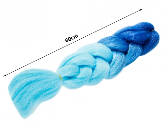 Synthetisch haar voor ombre blauwe vlechten