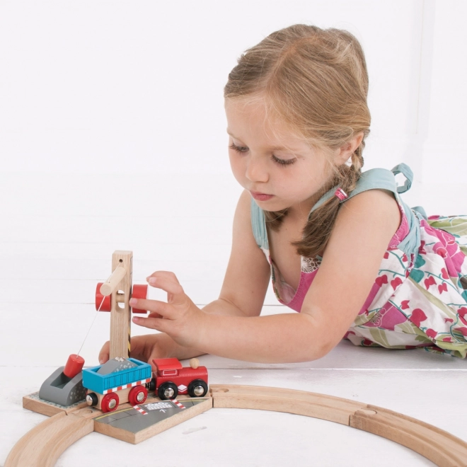 Bigjigs Rail Kraan met Grind