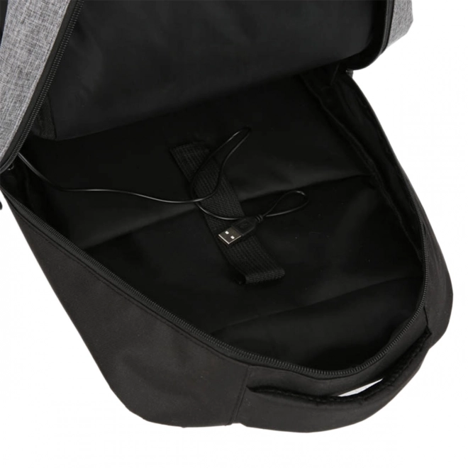 Set 3in1 grijze rugzak, tas en etui