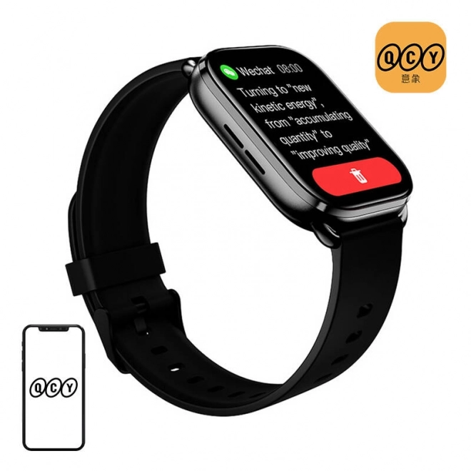 Slim horloge QCY WATCH GS (zwart)
