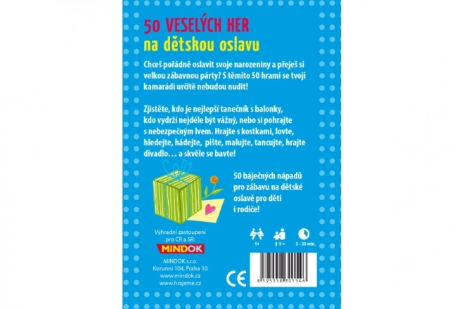 50 vrolijke spelletjes voor een kinderfeestje