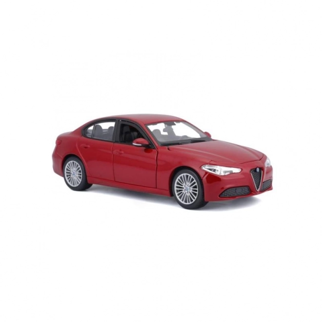 Bburago 1:24 Alfa Romeo Giulia (2016) metallic rood 18-21080
