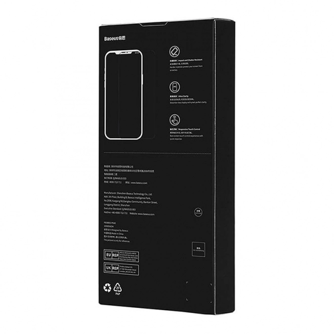 Baseus Crystal privacybescherming gehard glas voor iPhone X/XS