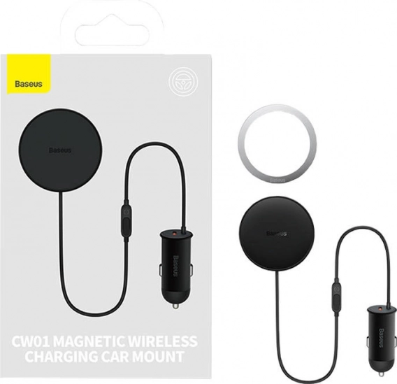 Baseus magnetische autohouder met USB-oplader