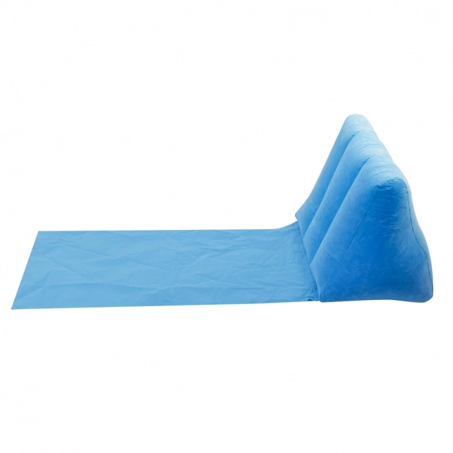 Strandmat met rugleuning en opblaaskussen