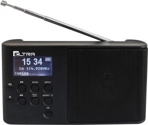 Draagbare radio ULA DAB+ zwart