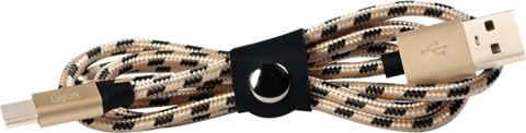 USB-kabel USB-A naar USB‑C 2 m, gevlochten