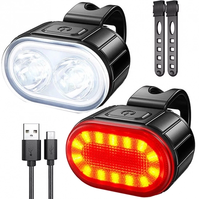 Oplaadbare LED-fietslampen met USB