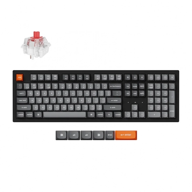 Draadloos toetsenbord Keychron K10 Max RGB rode switch