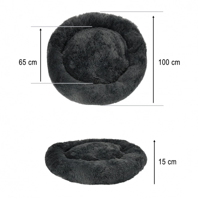 Grijs honden- en kattenbed 100cm