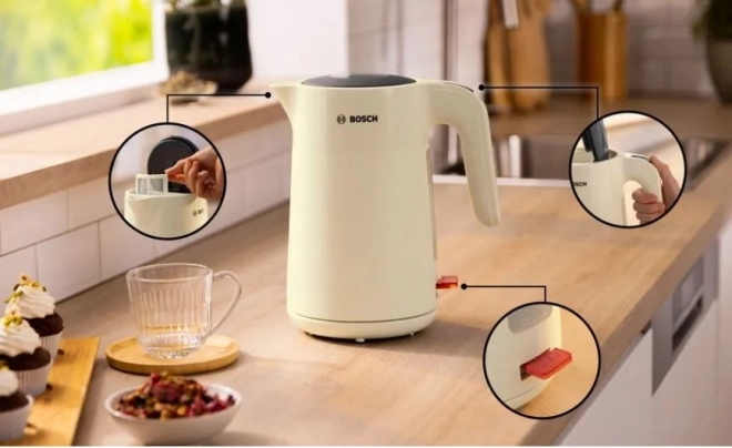 Beige waterkoker Bosch MyMoment 1,7l