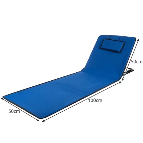 Strandmat met rugleuning + kussentje Trizand 23617