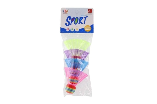 Kleurige badminton shuttles