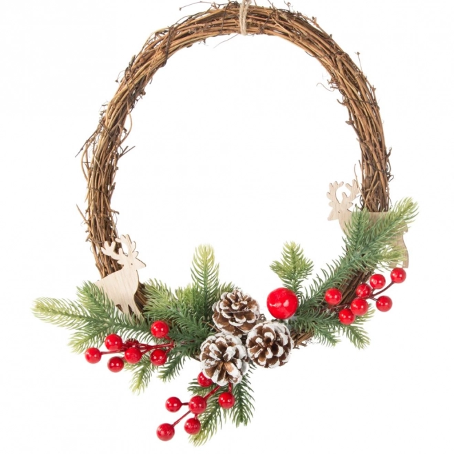 Kerstdecoratieve guirlande met versieringen