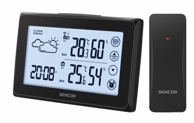 Digitale weerstation met touchscreen en sensor