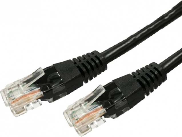 Patchkabel UTP cat.5e RJ45 7,5 m zwart