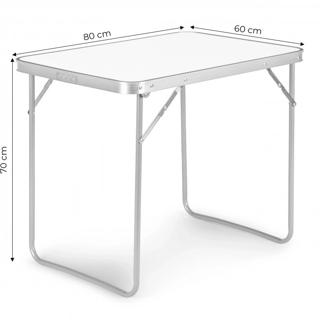 Opvouwbare toeristische kampeertafel 80x60 cm