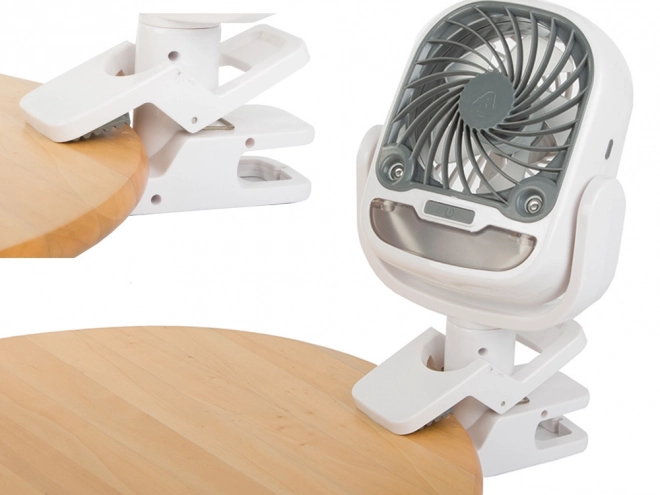 USB tafelventilator met RGB-achtergrondverlichting en luchtbevochtiger 2-in-1
