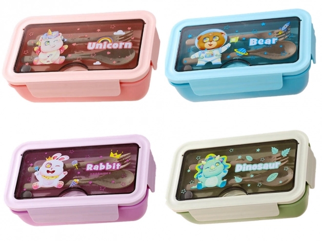Multifunctionele lunchbox met bestek