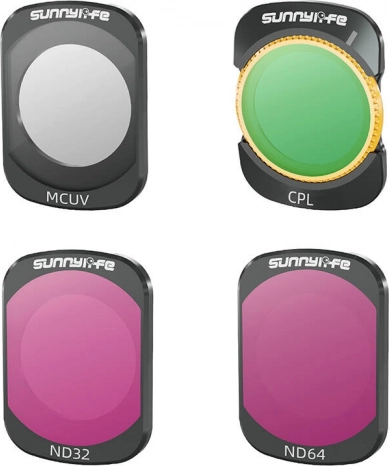 Sunnylife filters MCUV, CPL, ND32 en ND64 voor DJI Osmo Pocket 3