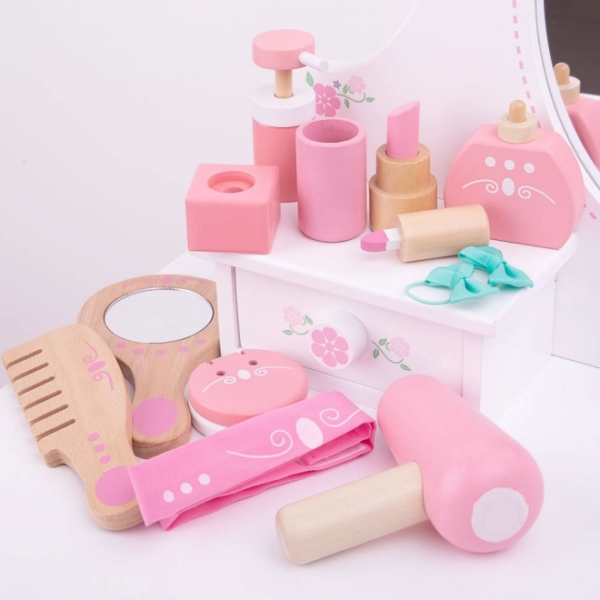 Bigjigs Toys houten cosmeticaset in koffer (11-delig)