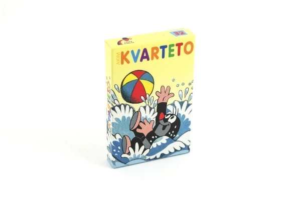Kwartet Motief De Mol gezelschapsspel - kaarten in kartonnen doosje 6x9cm