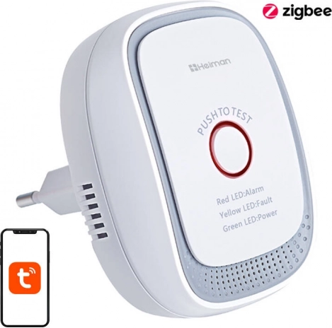 Slimme detector voor aardgaslekkage HEIMAN Zigbee