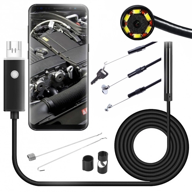 Endoscopische inspectiecamera met LED-verlichting 10m USB