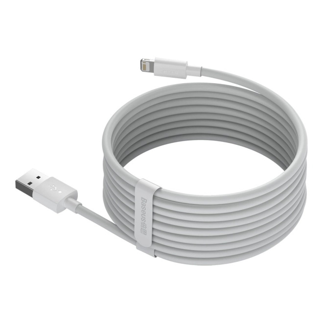 Set van USB naar Lightning Baseus Simple Wisdom datakabels
