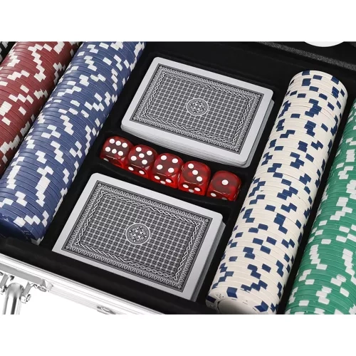 Poker - set van 300 fiches in HQ-koffer