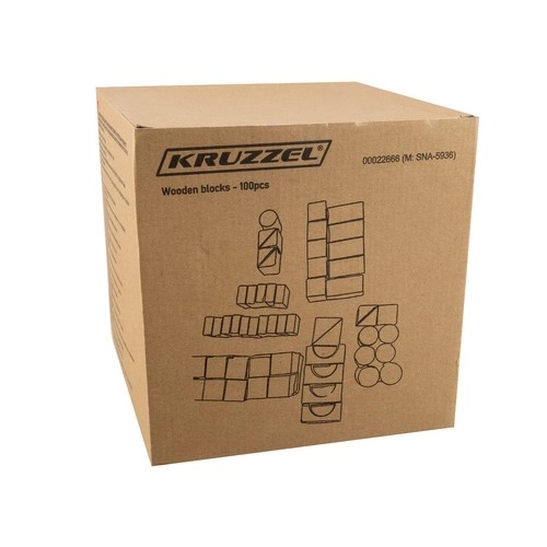 Houten blokken - 100 stuks. Kruzzel 22666