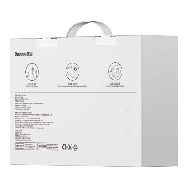 Ergonomisch reiskussen voor hoofdondersteuning Baseus ComfortRide (zwart)